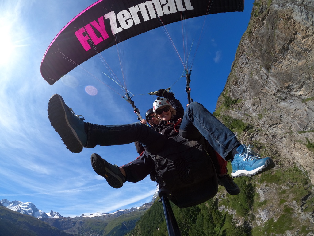 Paragliding in Zermat - one of our travel adventures - Herko & Ingrid